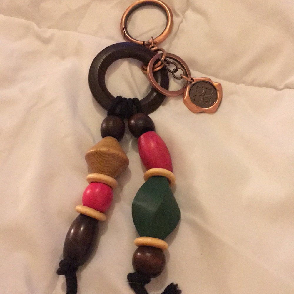 Beaded key chain for handbags
